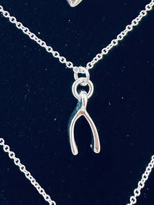 Silver Charm Pendant Necklace Made In USA