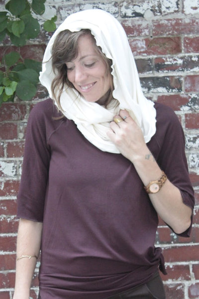 Hourglass... hood,scarf,top,skirt