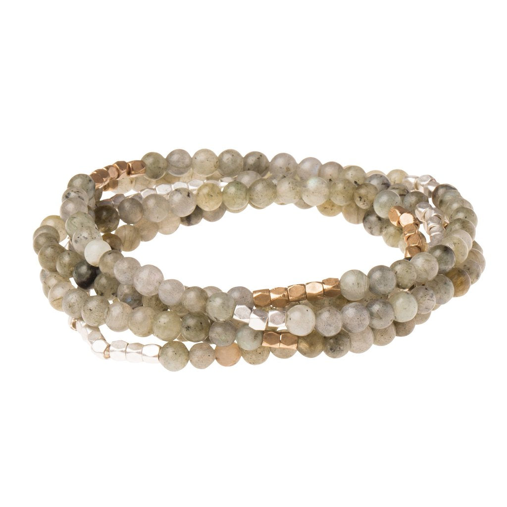 Labradorite Stone Wrap Bracelet/Necklace