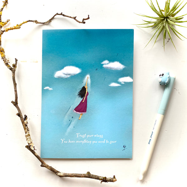 (New) My Invisible Wings Greeting Card