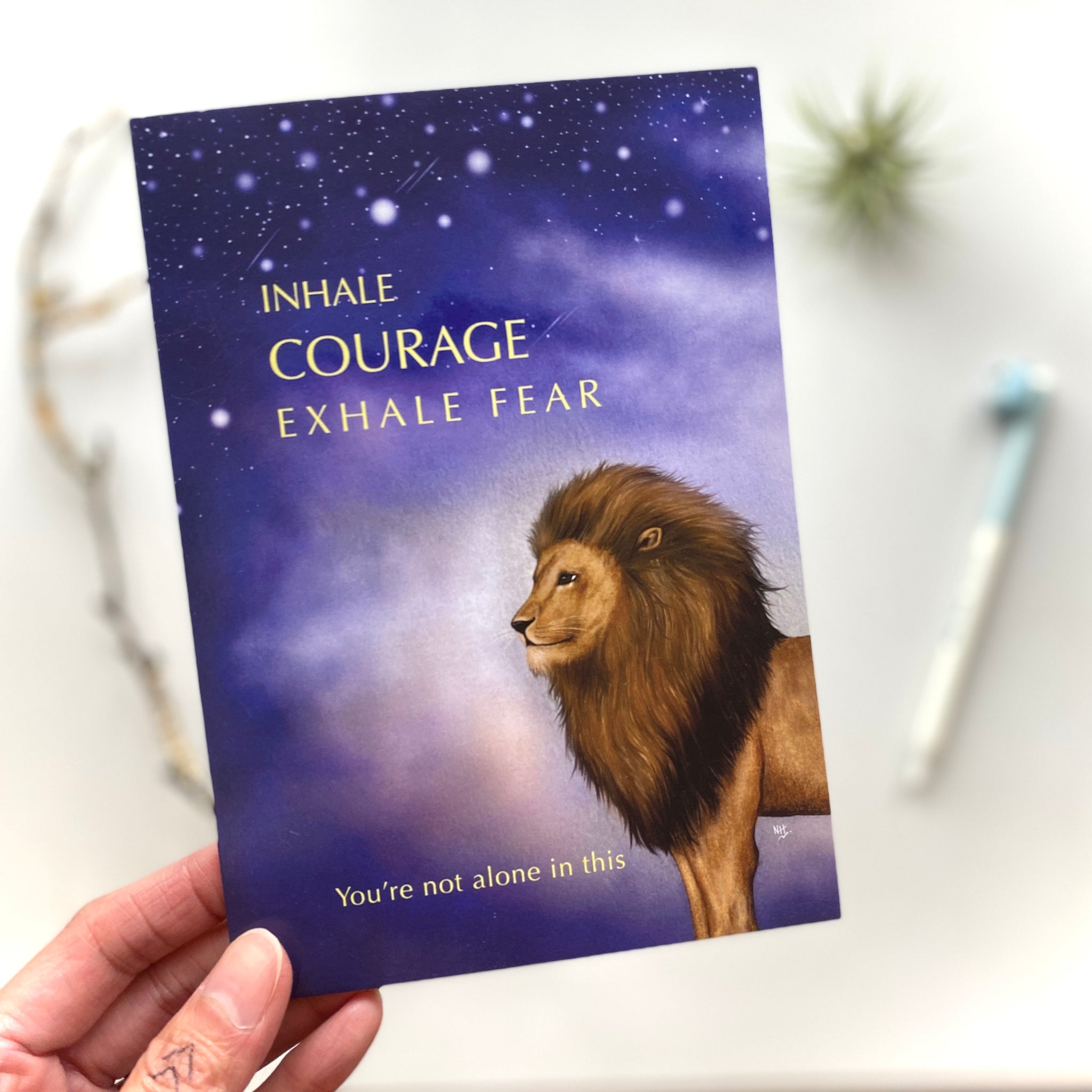 (New) Inhale Courage, Exhale Fear Greeting Card