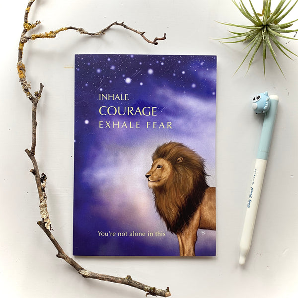 (New) Inhale Courage, Exhale Fear Greeting Card