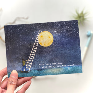 Bring You the Moon Greeting Card