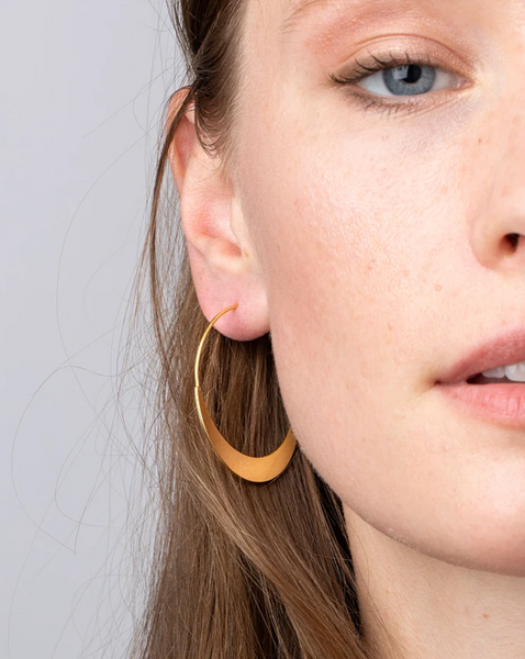 Crescent Hoop Earrings