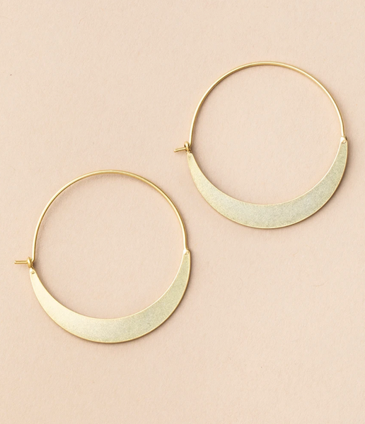 Crescent Hoop Earrings