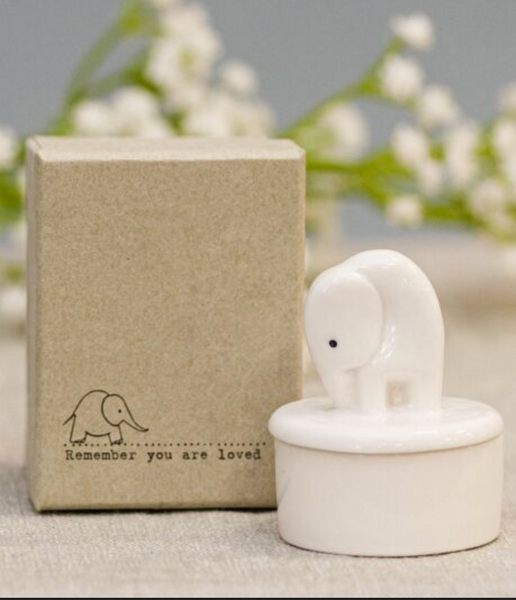 Cute Animal Keepsake Porcelain Jewelry Box