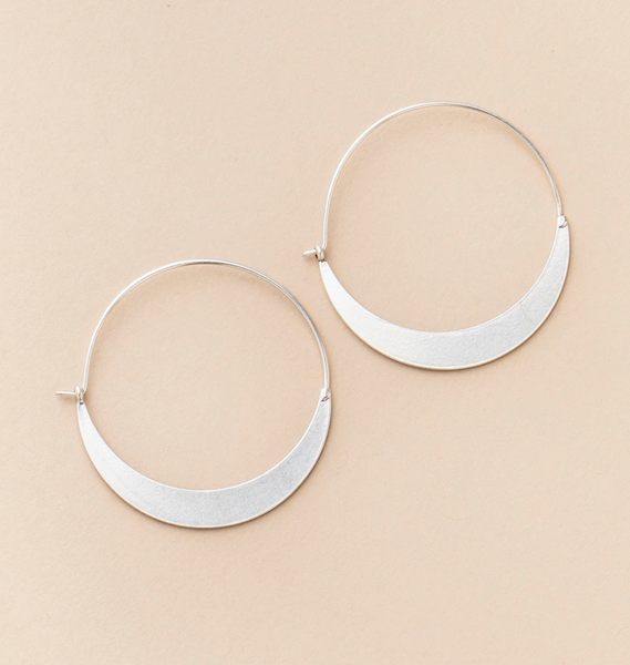 Crescent Hoop Earrings