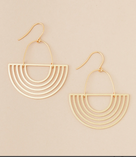 Solar Rays Drop Earrings