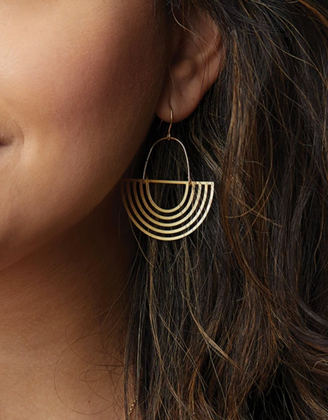 Solar Rays Drop Earrings