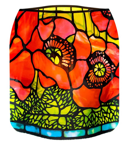 LOUIS C. TIFFANY POPPY Luminary Lanterns/ Candle Holder/ Vase