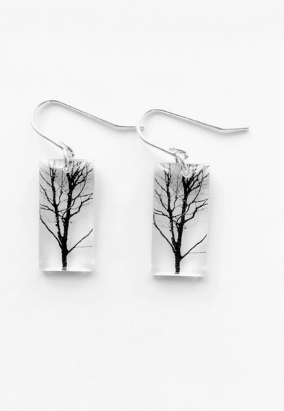 Small Tree: Dangle Earrings