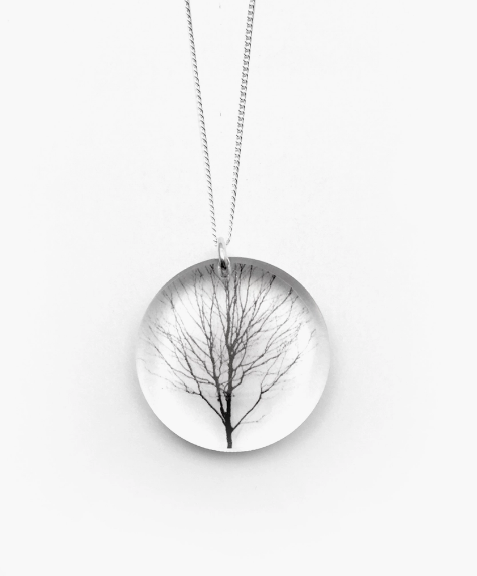 Round Tree Pendant Necklace