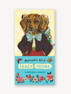 Fancy Fauna: 12 Notecards & Envelopes