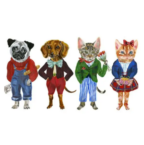 Fancy Fauna: 12 Notecards & Envelopes