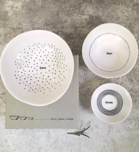 Set Of 3 Decorative Trinket Bowls In Beautiful Gift Box