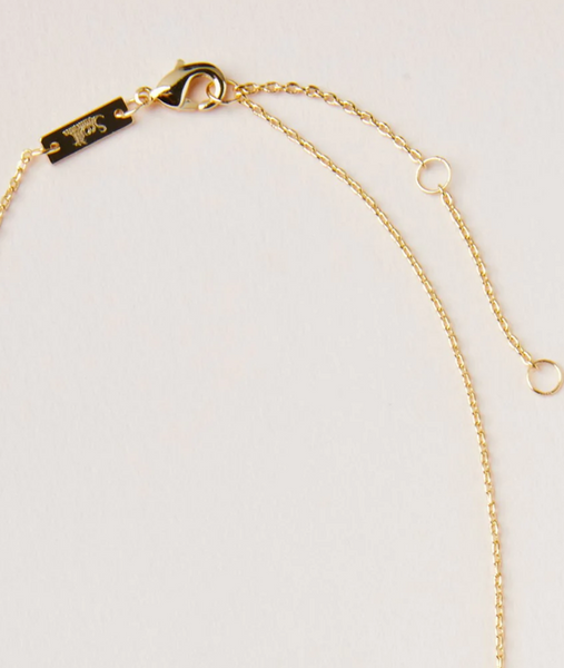 Comet Gold Necklace With CZ Stone