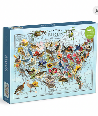 Wendy Gold State Birds 1000 Piece Puzzle