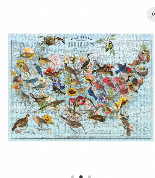 Wendy Gold State Birds 1000 Piece Puzzle