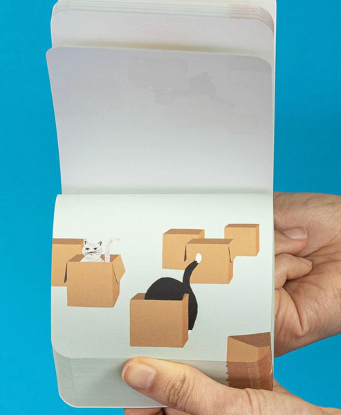 Flipbook Notepad: Find Your Happy Place Cats