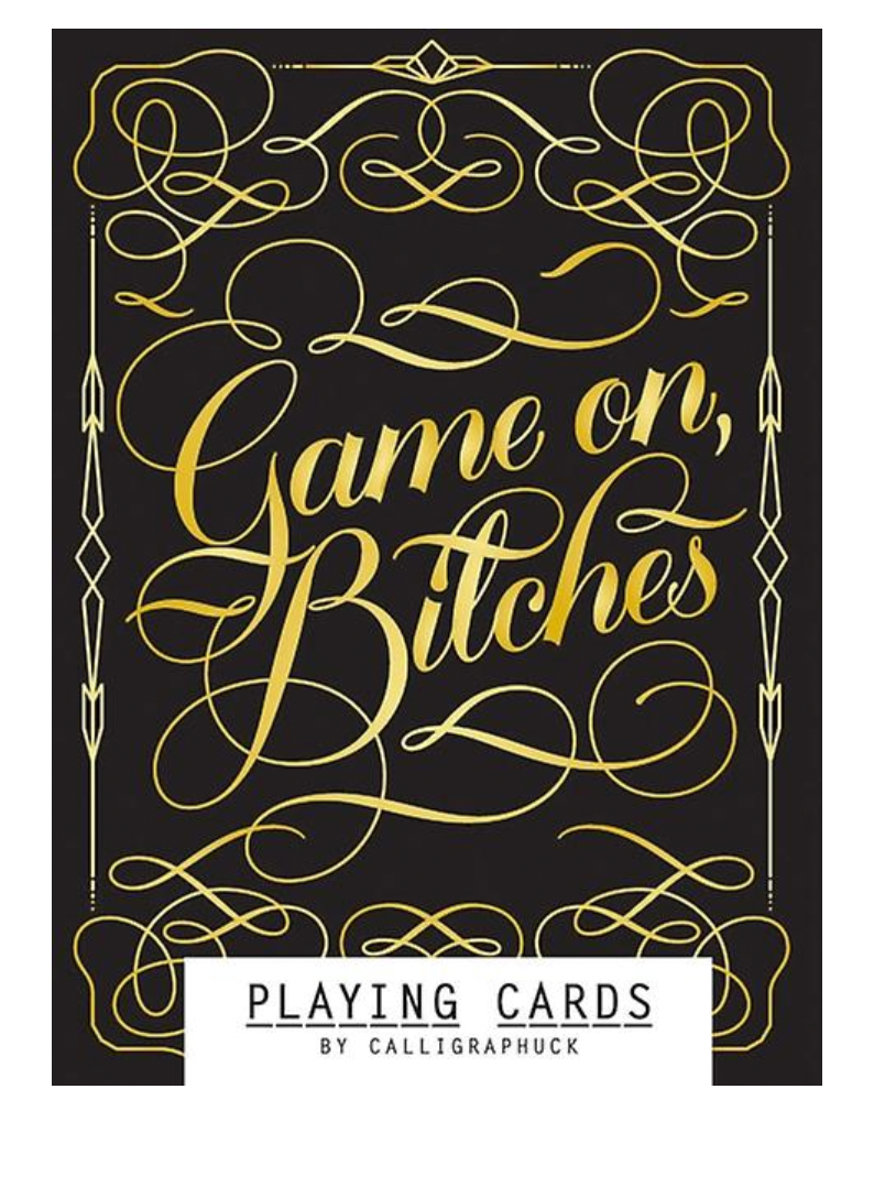 Game On Bitches Playing Cards by Designed by Linus Boman