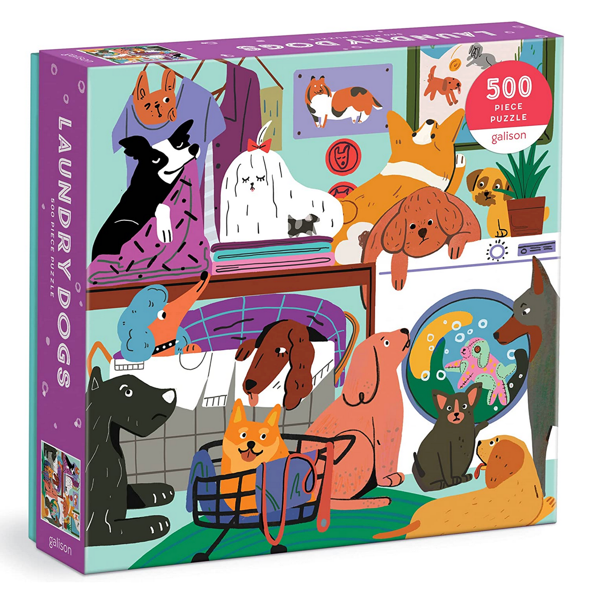 Laundry Dogs 500 Piece Puzzle