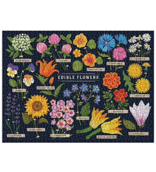 Edible Flowers: 1000-Piece Puzzle
