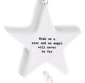 Star With Beautiful Affirmation Ornament/ Wall Art Hanger No