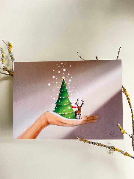 Believe in Magic X-mas Greeting Card made in PDX
