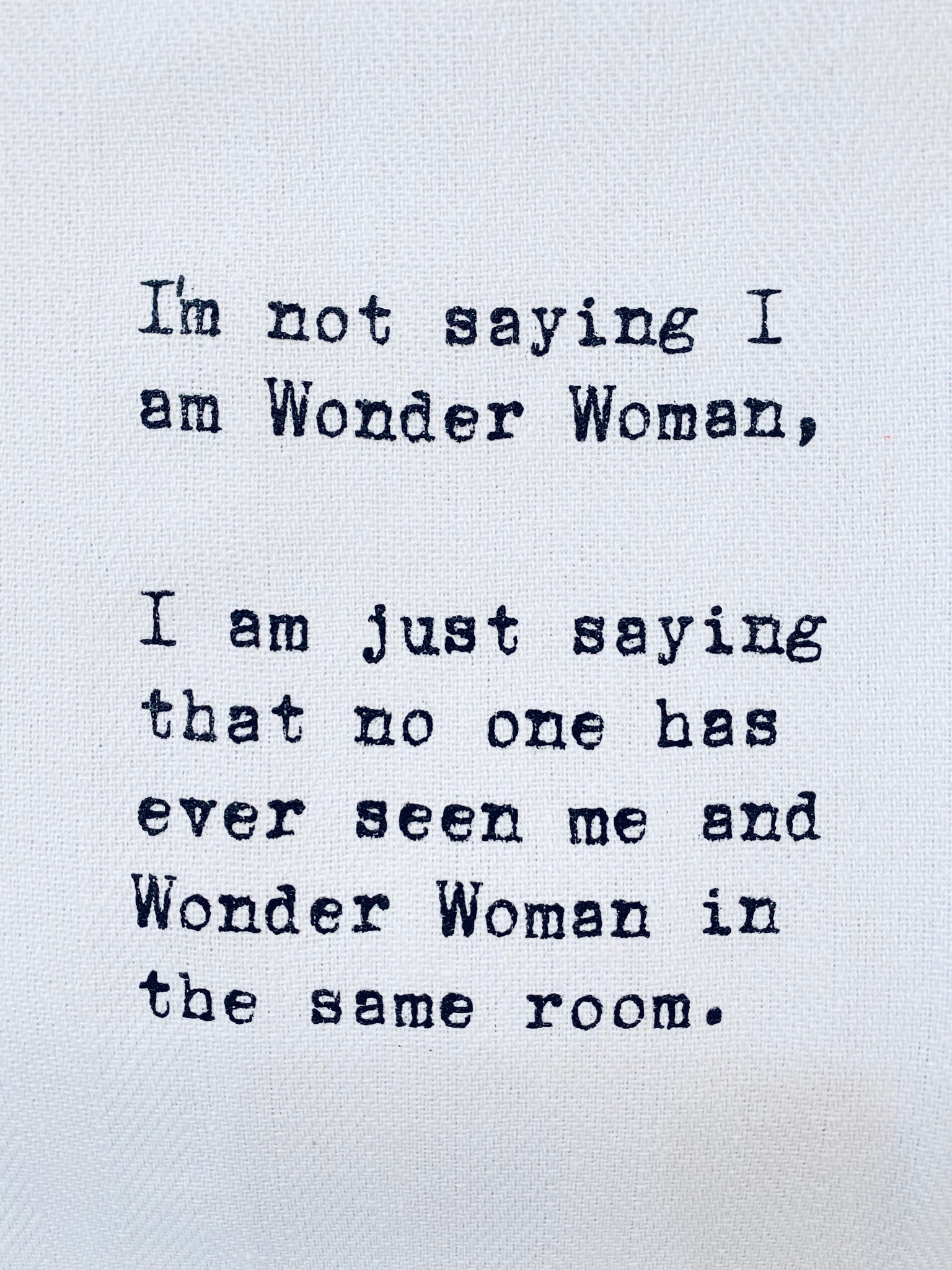 Wonder Woman: Funny Dish Towel