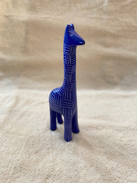 Soapstone Giraffe: Handcarved Miniature Sculpture