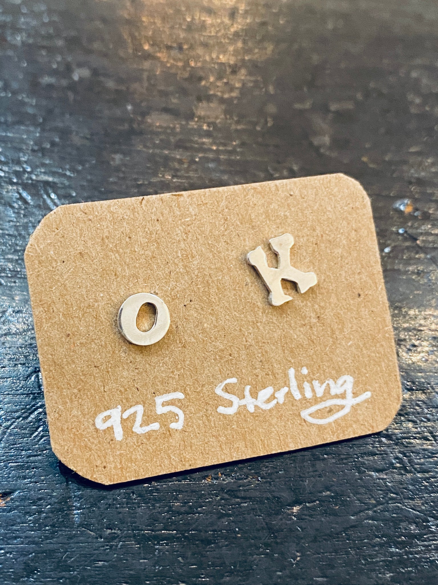 OK 925 Sterling Silver Stud Earrings