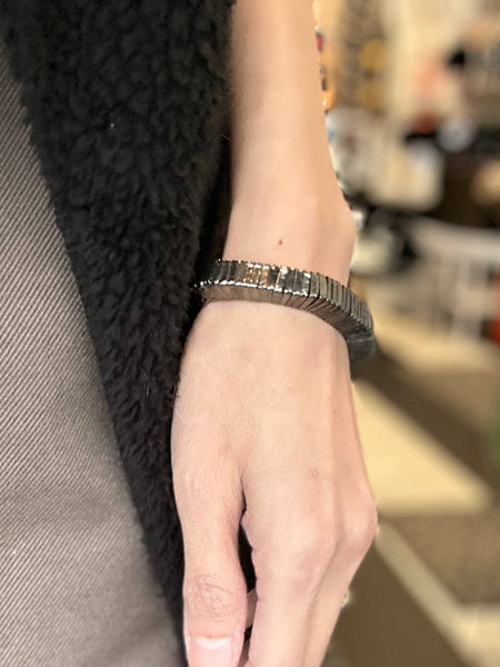 Mix Metal Cube Beads Bracelet