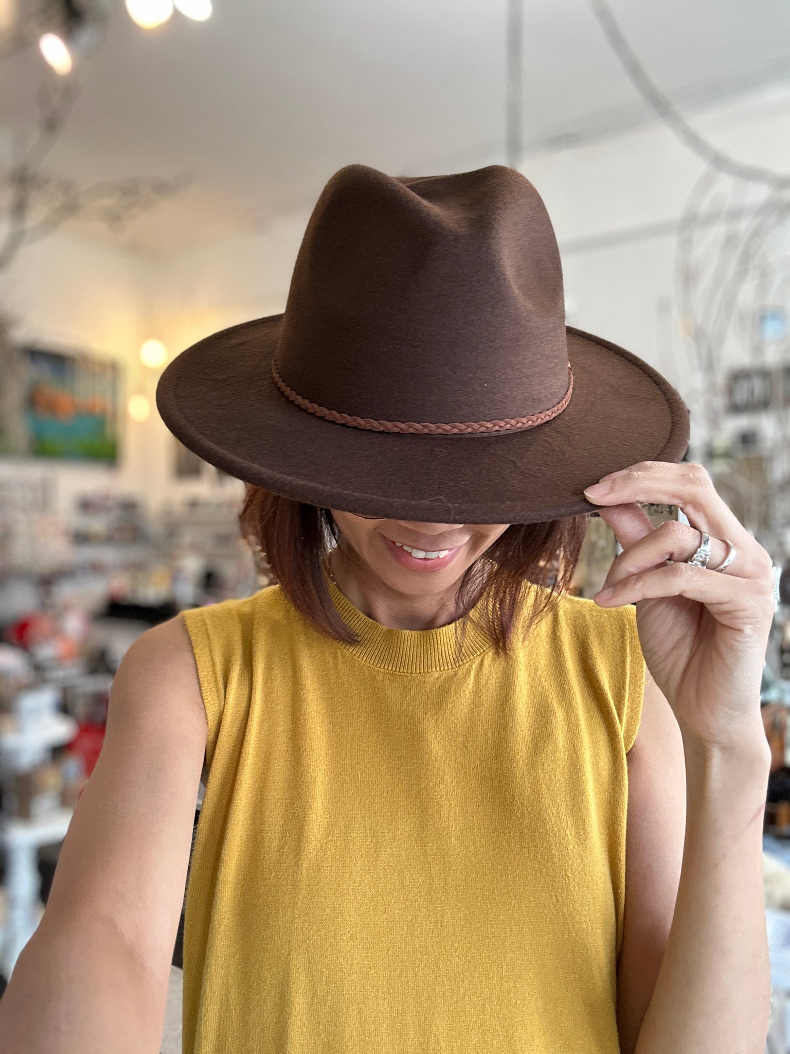 Felt Medium Brim Fedora Hat