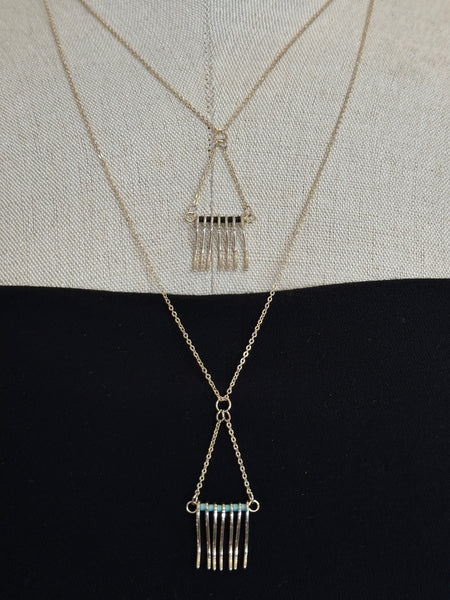 Triangle Tassel Long Necklace