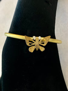 Gold Butterfly Bracelet handmade in USA