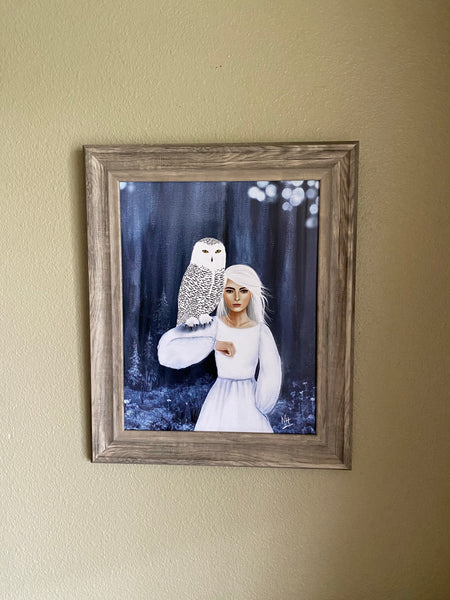 Magic Owl: Art Print by Nina Hand