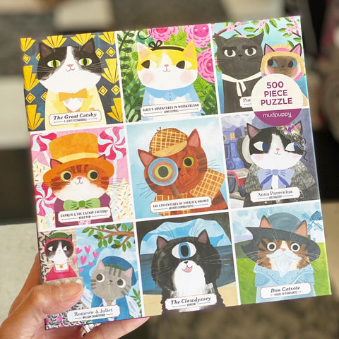 Bookish Cats: 500-Piece Puzzle