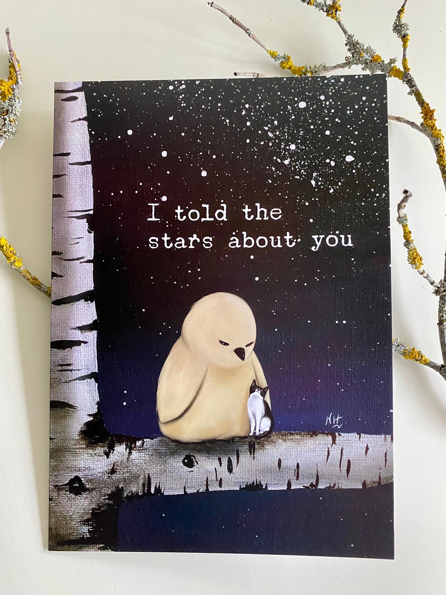 I Told The Stars About You: Greeting Card