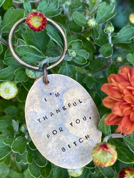 Hand Stamped Keychains made in USA