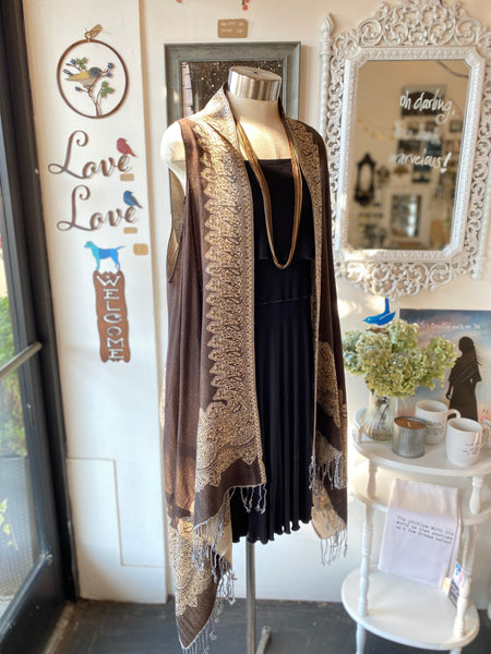 Two Ways Luxury Pashmina Vest/ Scarf