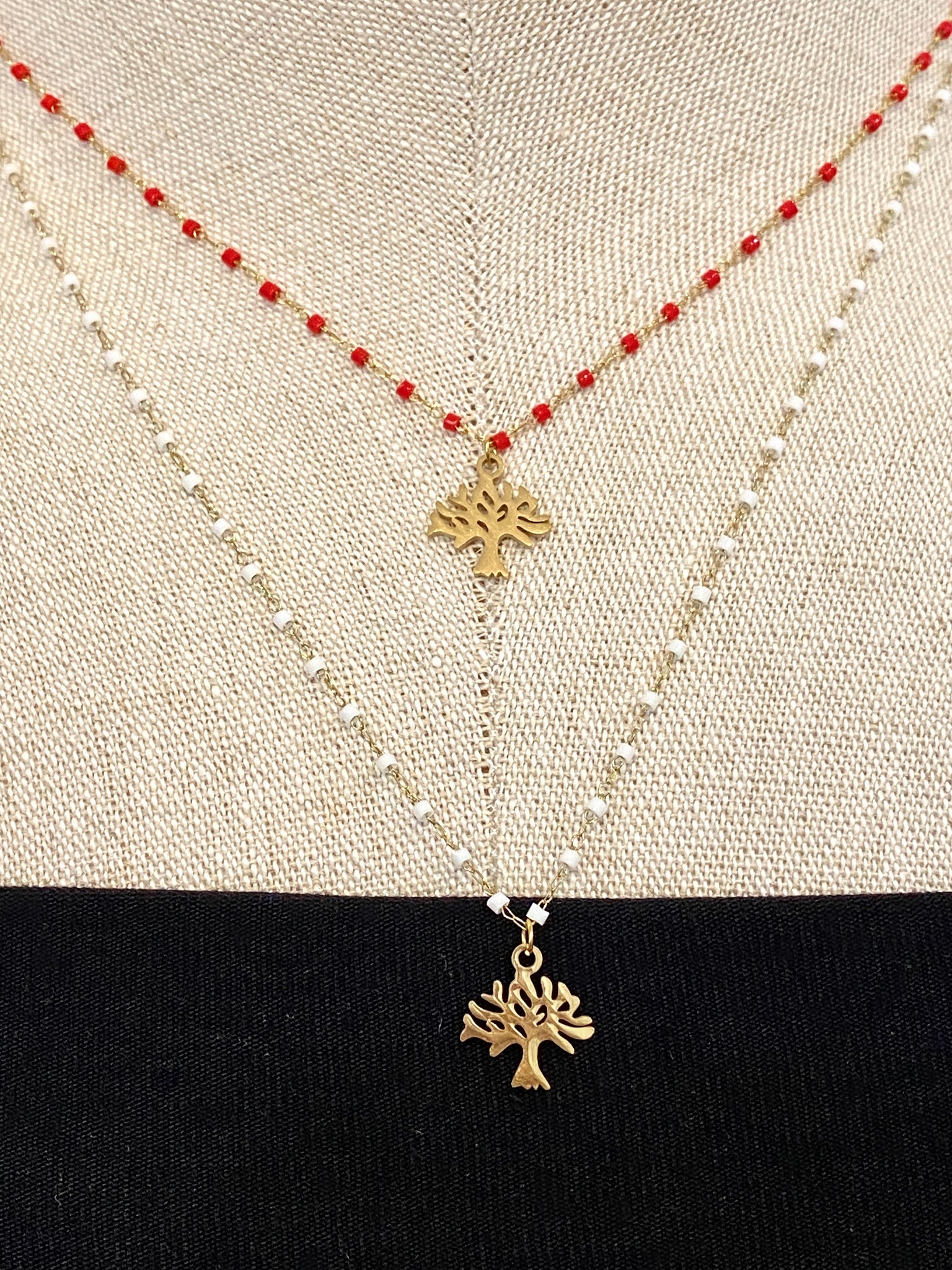 Gold Tree of Life Charm Necklace