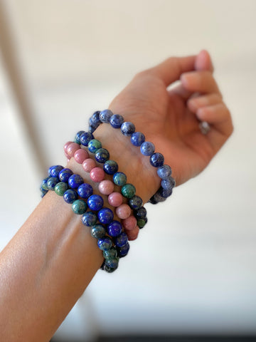 8mm Semi Precious Stone Bracelet Made in PDX