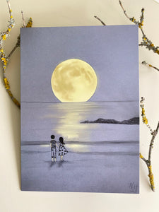 Fly Me To The Moon: Greeting Card