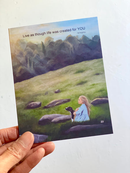 Live Your Life: Greeting Card