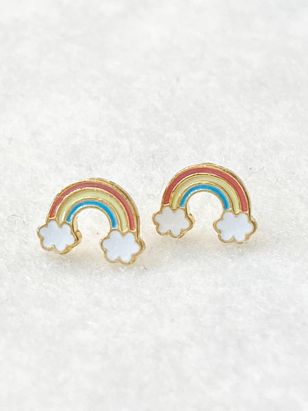 Cloud Rainbow Stud Earrings
