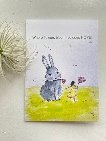 Hope Blooms: Greeting Card