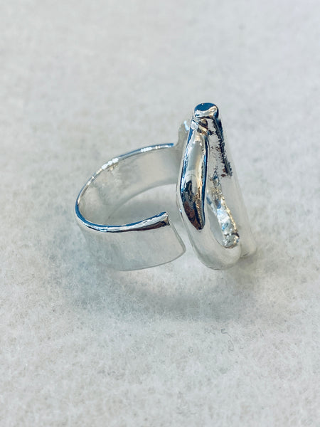 Modern Design Adjustable Silver Ring