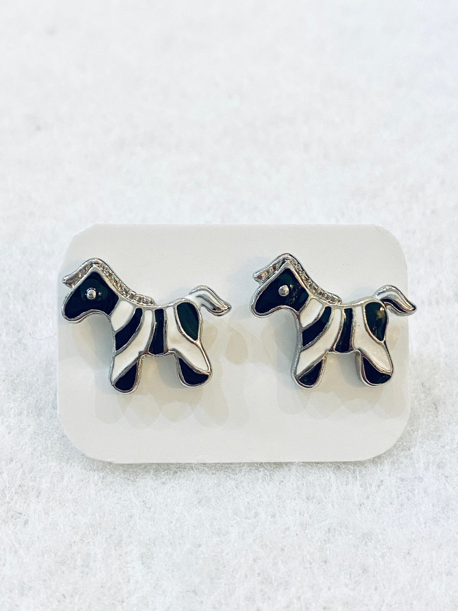 Cute Zebra Stud Earrings