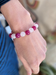 Rose Quartz/ Pink Jade Bracelet