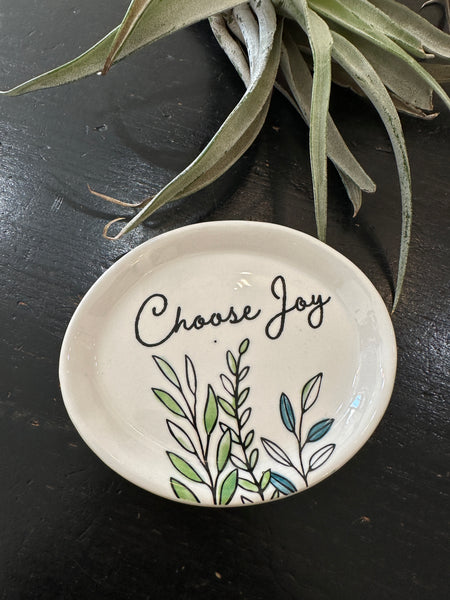 Beautiful Ceramic Trinket Dish/ Jewelry Holder/ Keepsake Dish